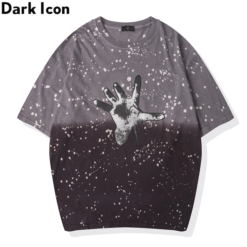 Мужская футболка с коротким рукавом Dark Icon хлопковая Футболка круглым вырезом в