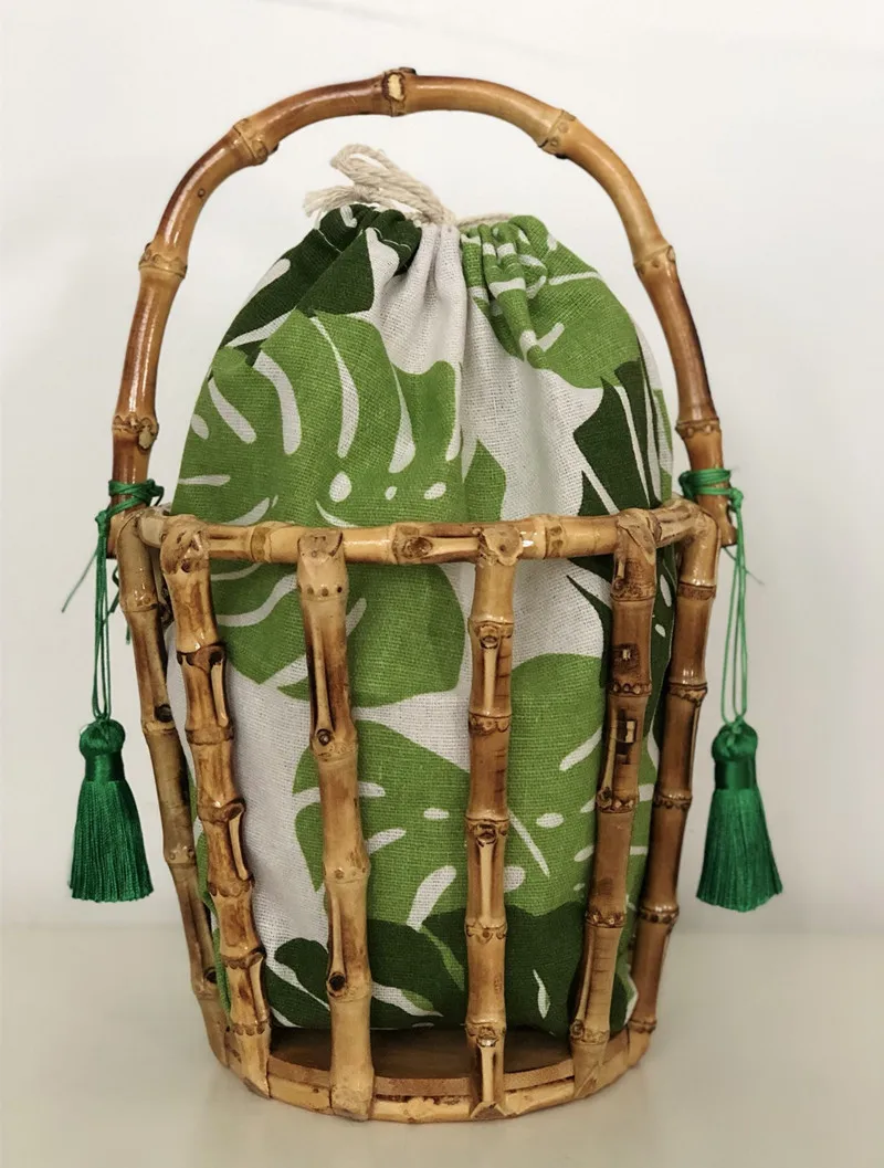 Style 2 Праздничные женские дамские сумочки из бамбука, дамская модная пляжная сумочка с верхней ручкой, женские летние сумки высокого качества - Цвет: Style 2