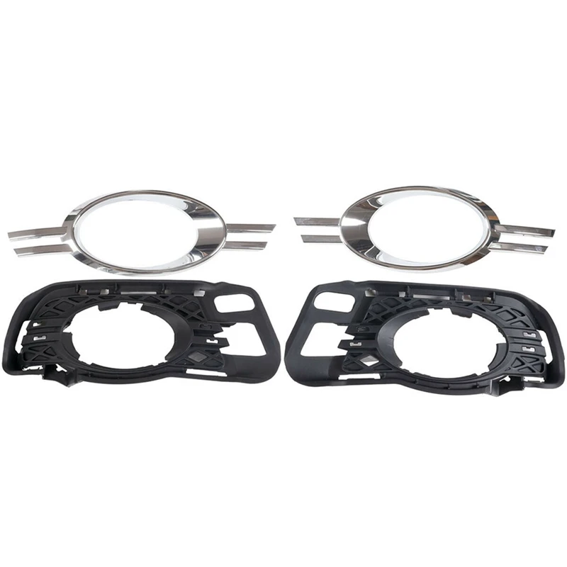 

Front Bumper Fog Light Grille with Chrome Trim for Mercedes Benz W204 C250 C300 C350 2048852423 2048852523 2048851374