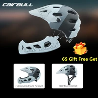 cairbull removable bike helmet full face mtb outdoor offroad mountain cycling breathable safety sports racing crash bicycle caps