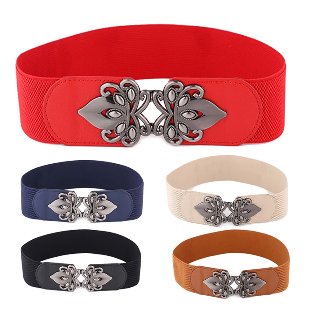 

Chic Elastic Stretch Waist Blet For Women Korean Style For Dress 2021 Harajuku Accessories Cummerband Girls Waistband