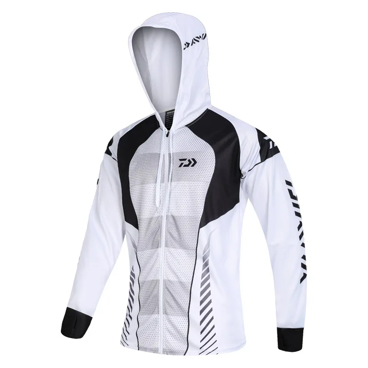 

2021 New Daiwa Fishing Clothing Quick-Drying Sun Protection Hooded Fishing Shirts Anti-UV Long Sleeve Fishing Clothes