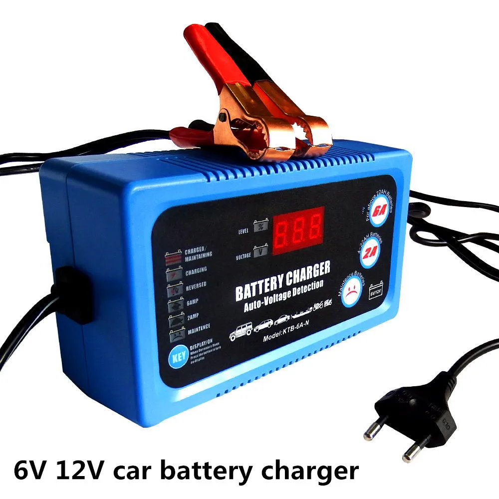 Умное зарядное устройство FOXSUR для автомобиля мотоцикла 6 в полностью