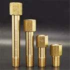 Переходник с резьбой BSP Папа-мама, латунный соединитель для Соединительная муфта, 18 дюйма, 14 дюйма, 38 дюйма, Длинный ниппель, для топлива воды