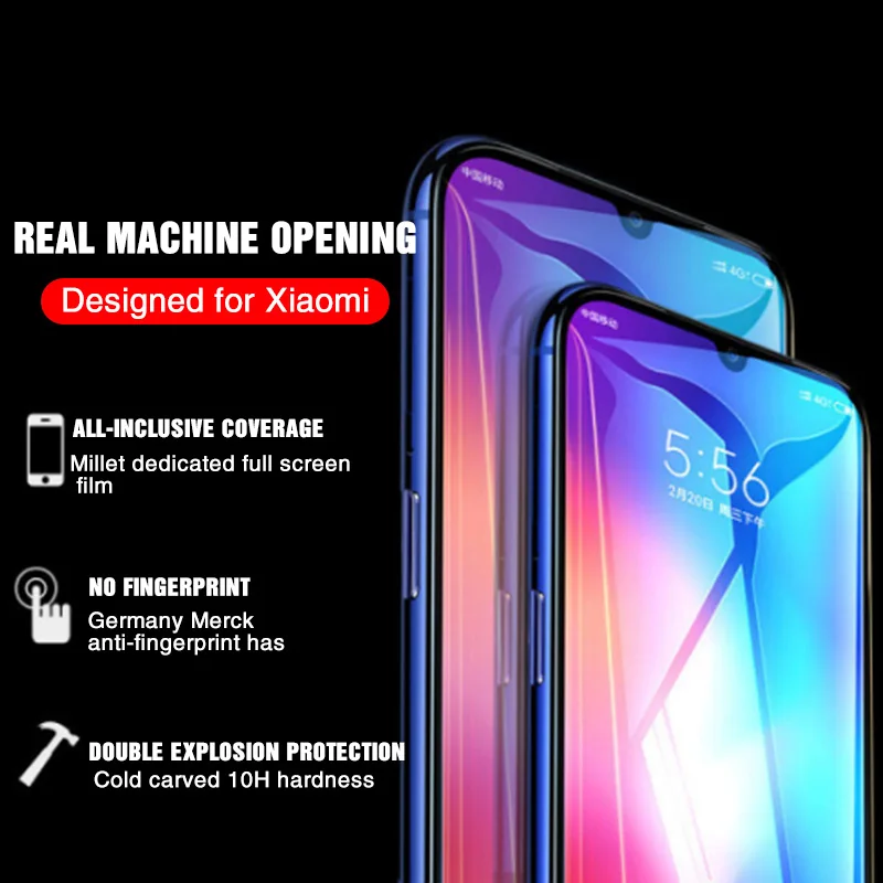 Закаленное стекло 9D для Xiaomi Redmi note 7 Pro 6 5 Plus Защита экрана 6A Защитное 5A|Защитные