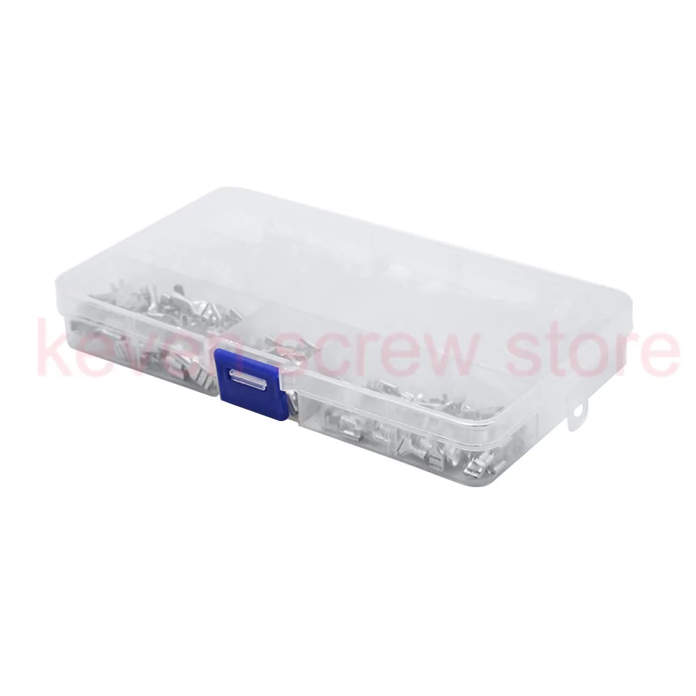 150pcs 6.3/4.8/2.8 Insulated Electrical Wire Terminal Crimp Spade Connectors Assorted Set Cold press terminal Sheath | Обустройство