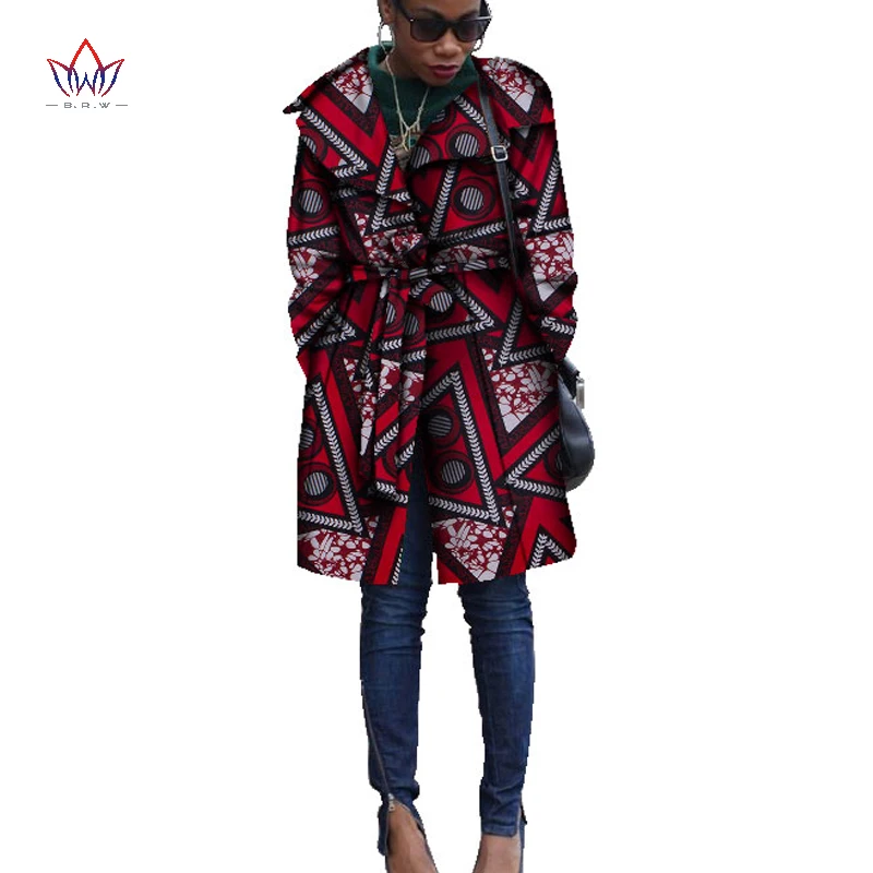 Индивидуальные Весна в африканском стиле одежда плащ-Тренч Женская верхняя с