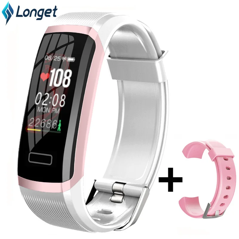 Longet умный Браслет GT101 цветной экран для мужчин и женщин фитнес-трекер Bluetooth монитор сердечного ритма умный Браслет для бега