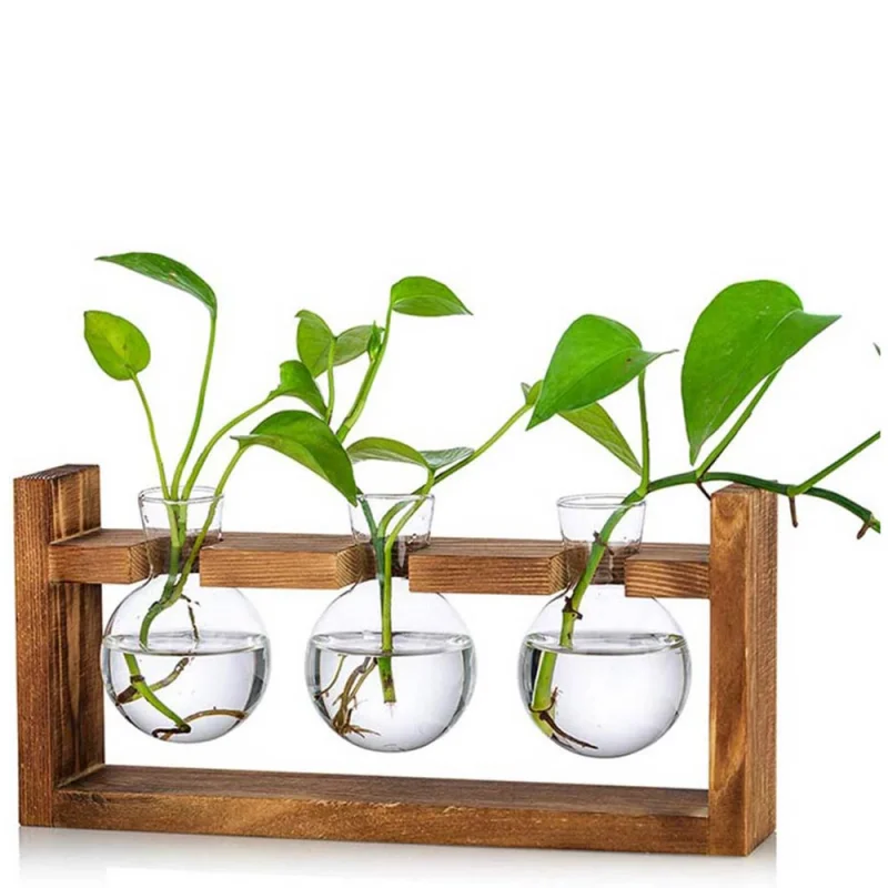 

Fashion Hydroponic Vase Borosilicate Transparent Glass Bulb Vase Garden Water Planting Propagation Stations Home Decor Gift