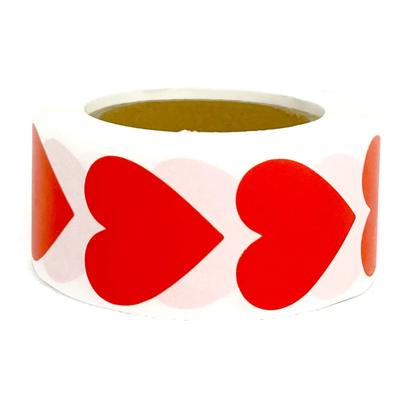 500 шт./рулон любящее сердце круглые Стикеры Скрапбукинг посылка подарочная