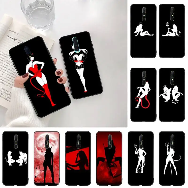 Чехол-накладка CUTEWANAN для Oppo A5 A9 чехол телефона Reno2 z Renoace 3pro Realme5Pro черный мягкий с