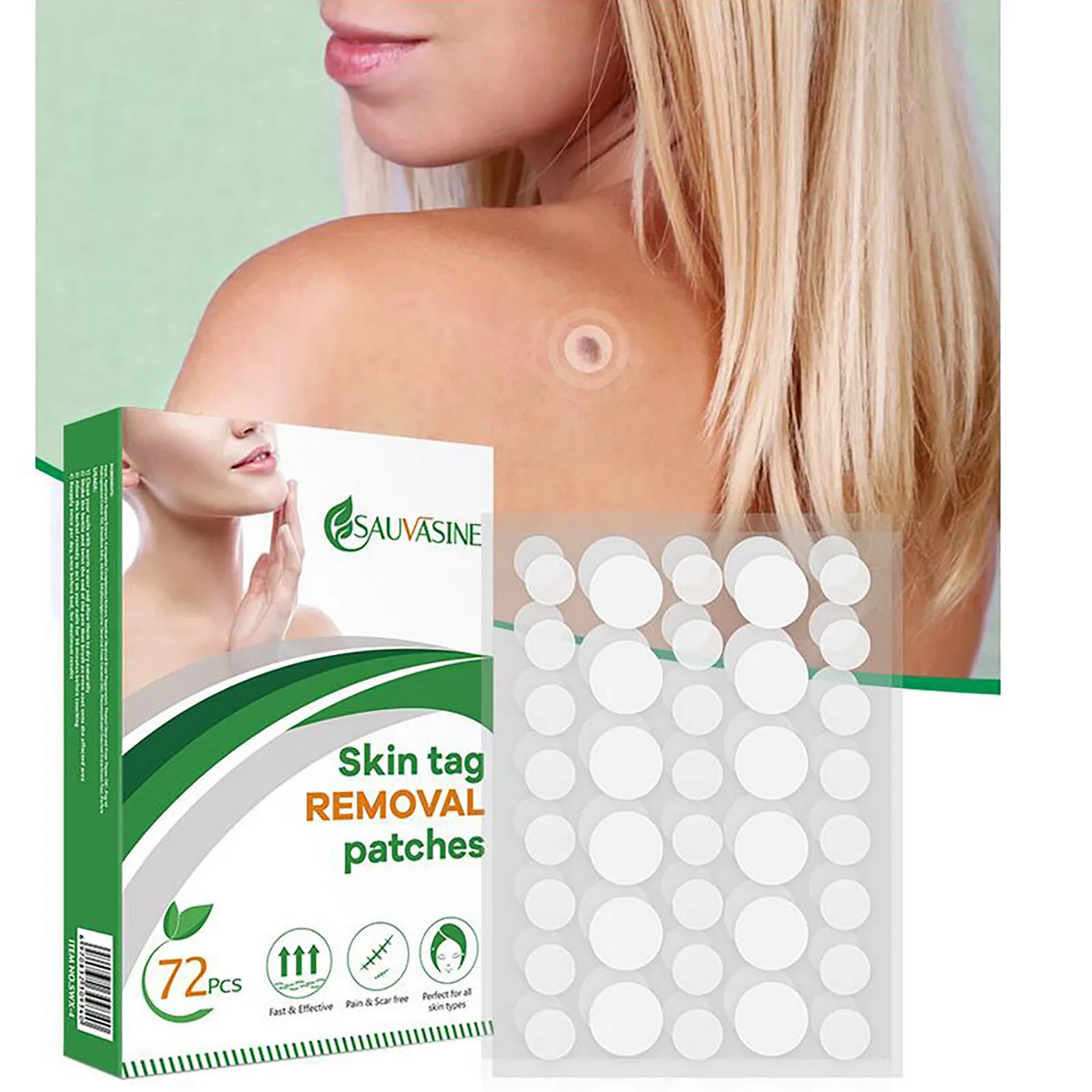 

Men's And Women's Wart Removal Patch One Box Of Two Flat Neck Warts