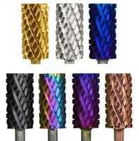 nailtools 6 6 large barrel 4xc gold silver dark purple blue rainbow rose gold 7 different color nail drill bits milling