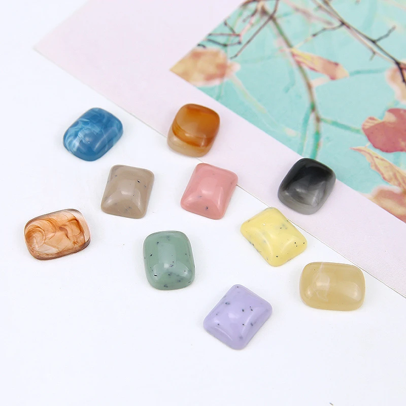10pcs New Design Hot-sales Cream particles Smudge Resinpatch Earrings for Women Hair Accessories Resin Trendy Geometric | Украшения и