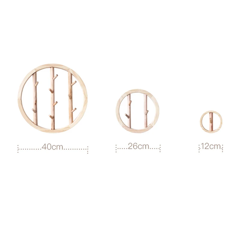 

Living Room Solid Wood Creative Wall Hanger Coat Hook Wall Shelf Key Hook Decoration