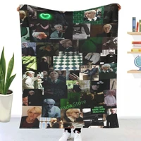 draco malfoy collage blanket fleece plush blankets on the bedsofa sleeping cover bed linen throws sheets for children adults