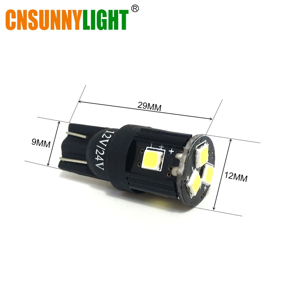 CNSUNNY светильник T10 w5w LED фонасветильник заднего хода тормозной сигнал поворота|trunk