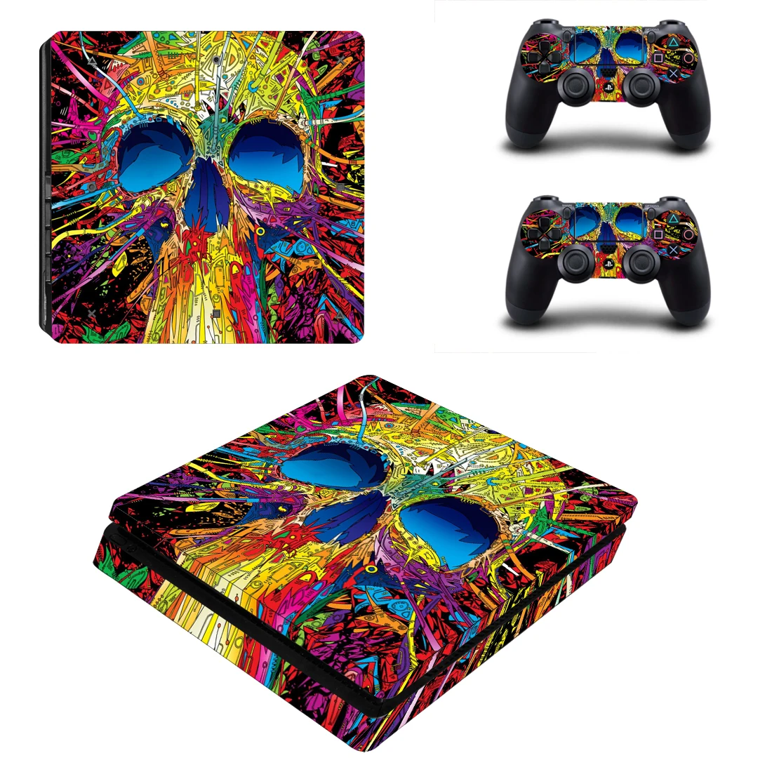 Стильная наклейка в виде черепа для PS4 Slim Console & Controller Decal виниловые чехлы