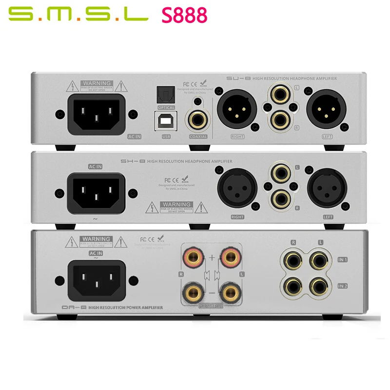 SMSL 888(включая DA-8, SU-8, SH-8) костюм, DA-8 Hi-Res рабочего стола Figh производительность цифровой усилитель мощности