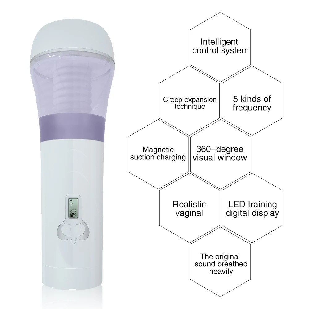 Умный воздуха сосет Мужской мастурбатор индукции секс стоны машина Вибрирующая