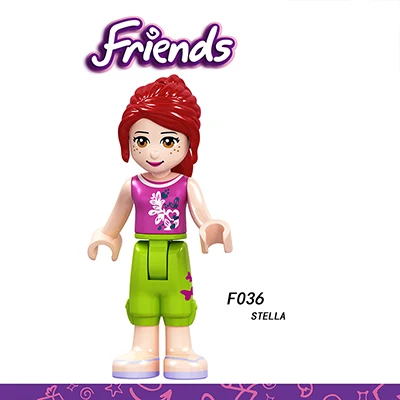 F4924 Сказочная принцесса город серия Золушка белый снег Кукла Эльза Playmobil Строительные блоки Друзья игрушки кирпичи для детей девочек - Цвет: F4924