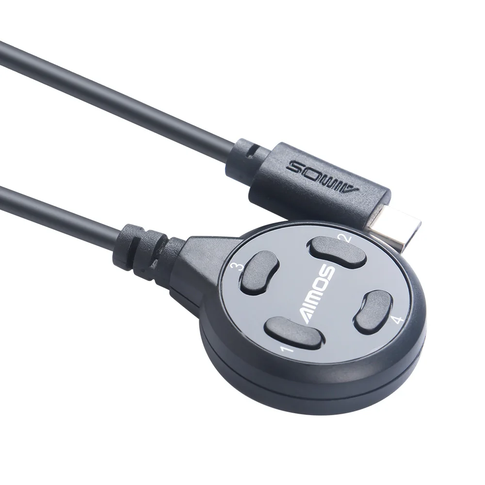 

AIMOS HDMI-compatible KVM Switch Sharing Device Two in One Out Four in Two Out Dedicated Switch Extender for Car