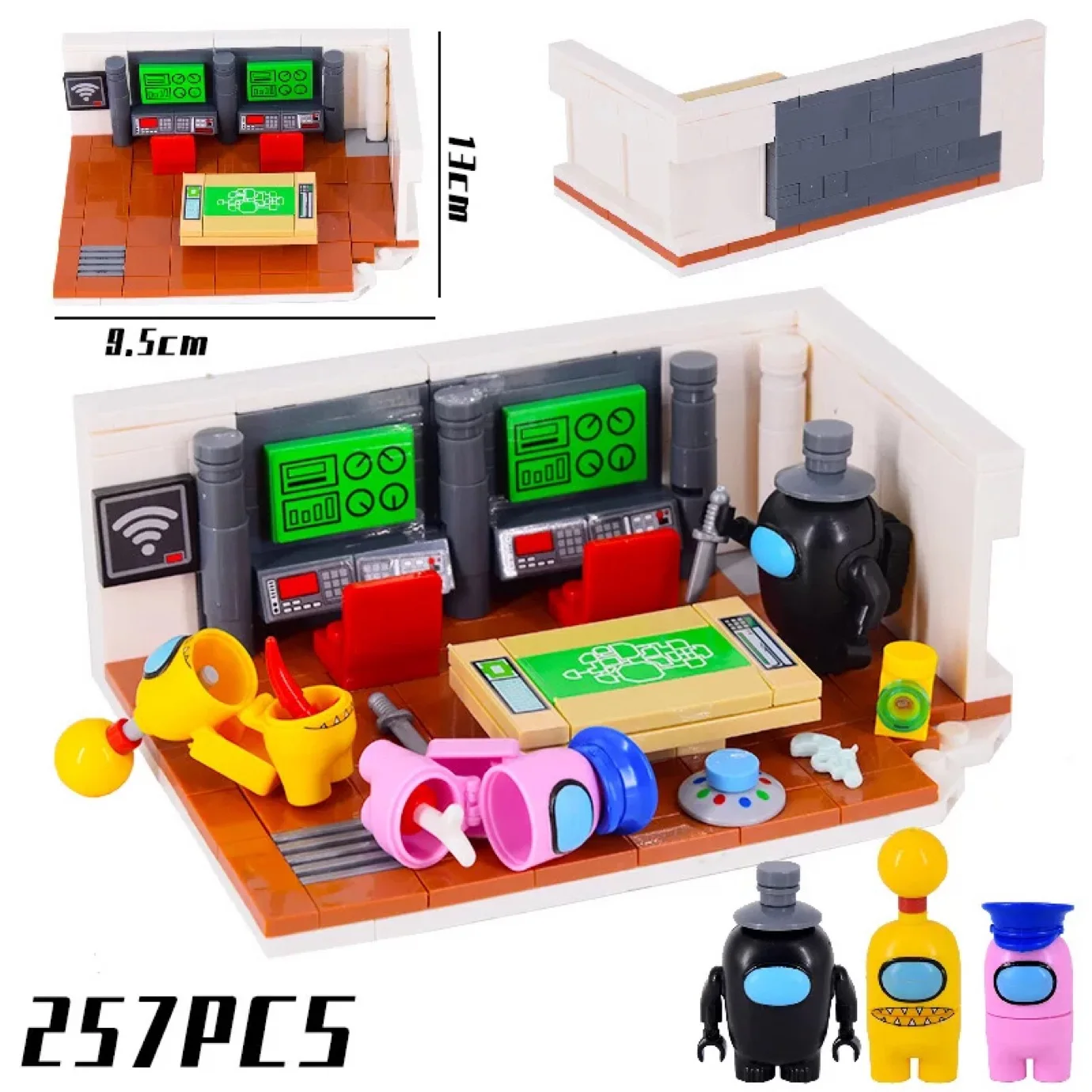 

Набор фигурок среди нас, Модель игры, строительные блоки, фигурки, космос, инопланетянин, игрушки, кирпичи, сборка своими руками для детей, ро...