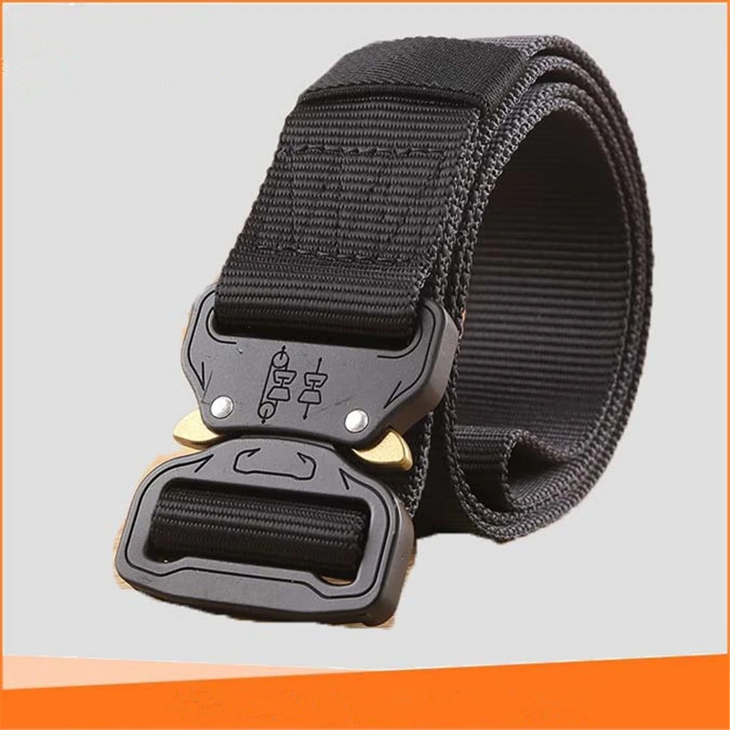 Ремень военный с металлической пряжкой нейлоновый тактический армейский пояс