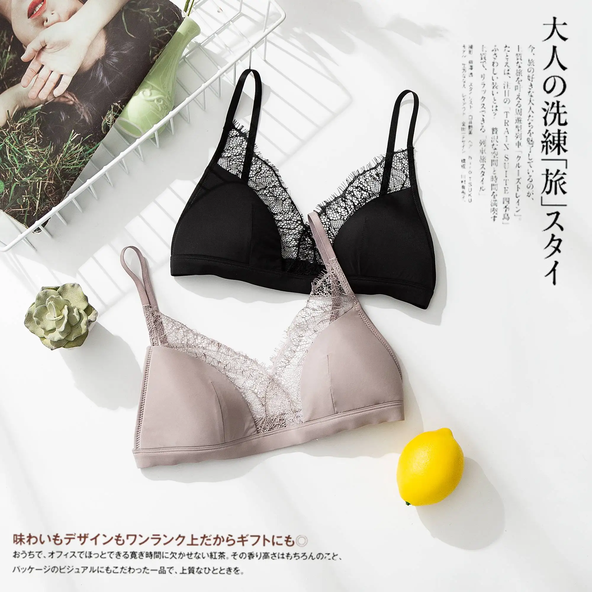 

Комплект нижнего белья LEECHEE Женский, однотонный пикантный кружевной бюстгальтер с заниженной талией без косточек, пикантное гладкое нижнее...