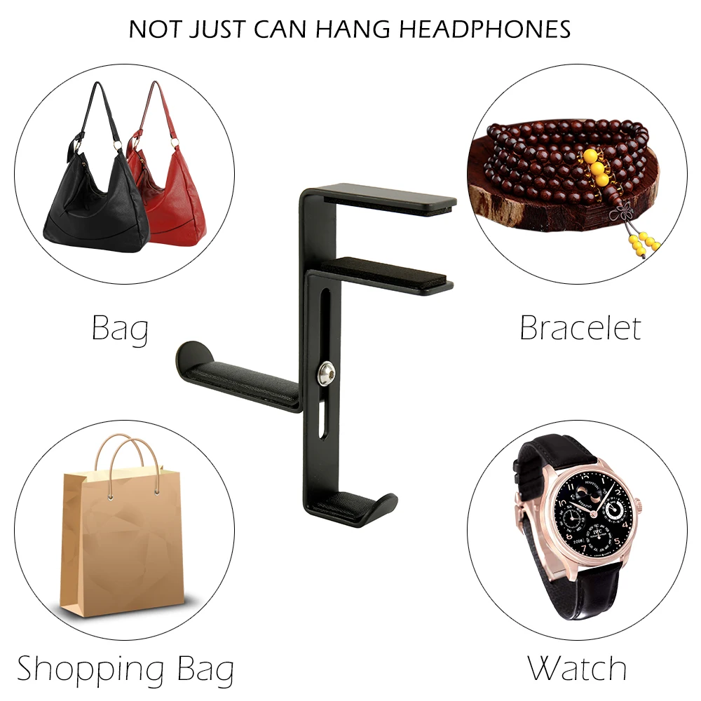 

Headphone Hanger Holder Wall Mount Headset Holder Stand Desk Display Stand Bracket Hanging Earphone Wall Hook Rack Accessories
