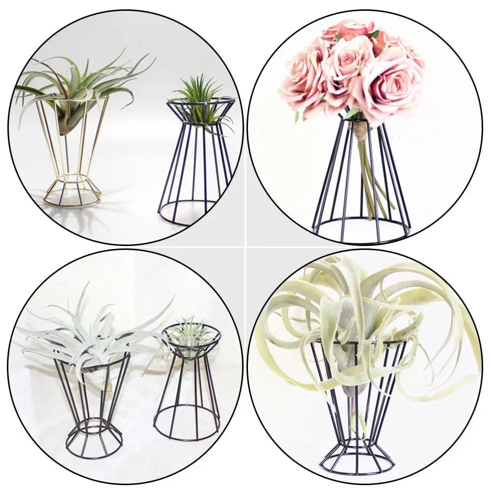 

2Pcs Air Plant Holder Hollow Plant Stand Decorative Flower Stand Storage Holder