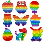 Игрушка-антистресс для взрослых и детей, радужная игрушка-антистресс