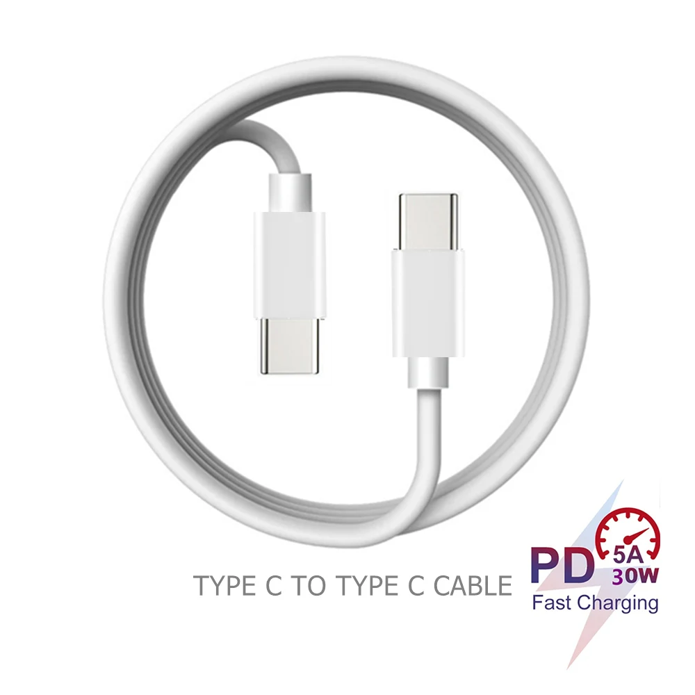Кабель USB C к Type с разъемом Папа-папа 5 А PD кабель для быстрой зарядки и передачи