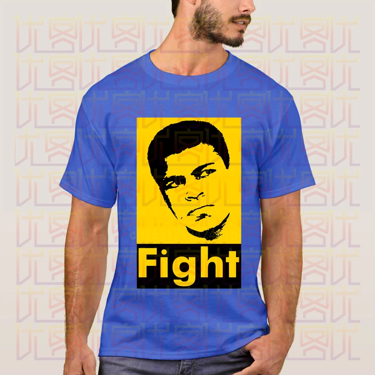 Newest 2020 Summer Muhammad Ali Fight Boxer Logo Casual Tees 100% Cotton Clothes T Shirt Homme Tops S-4XL Men and Women | Мужская одежда
