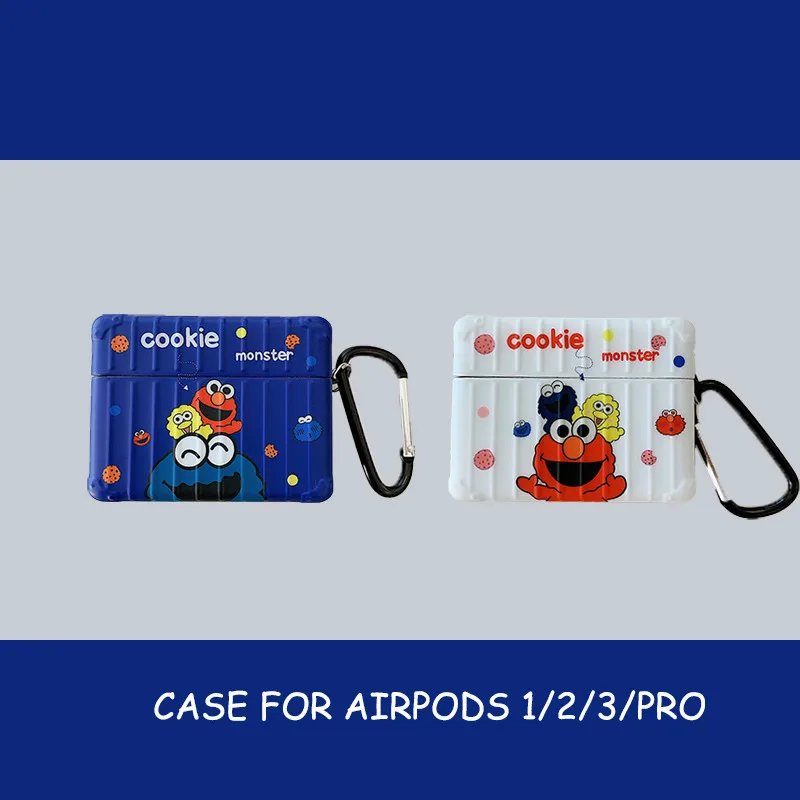 Чехол для наушников Apple с мультяшным принтом улица сезам|Аксессуары наушников| |
