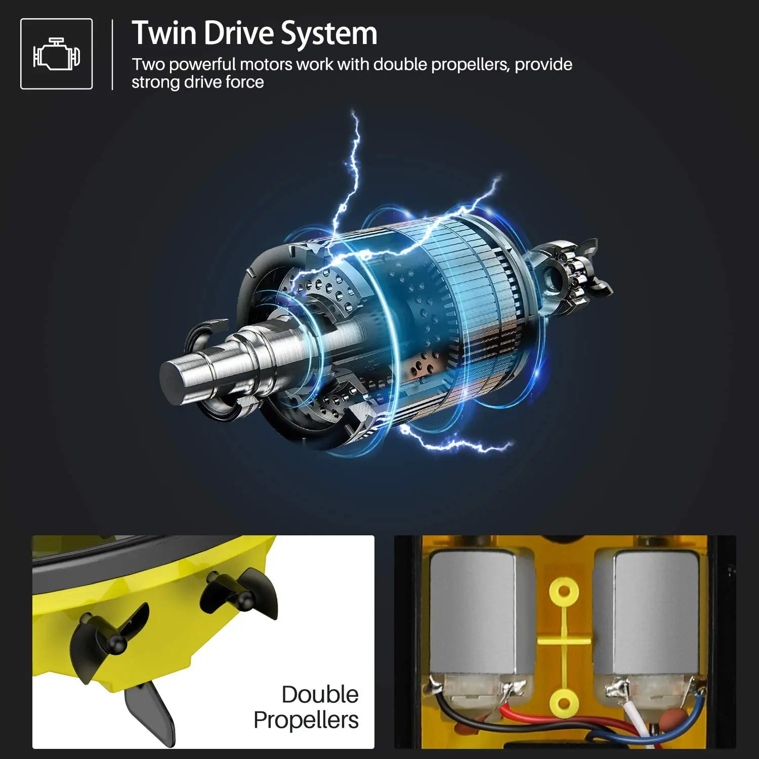 Скоростная лодка 2 4G RC лодки 10 км/ч высокоскоростная гоночная двухмоторная