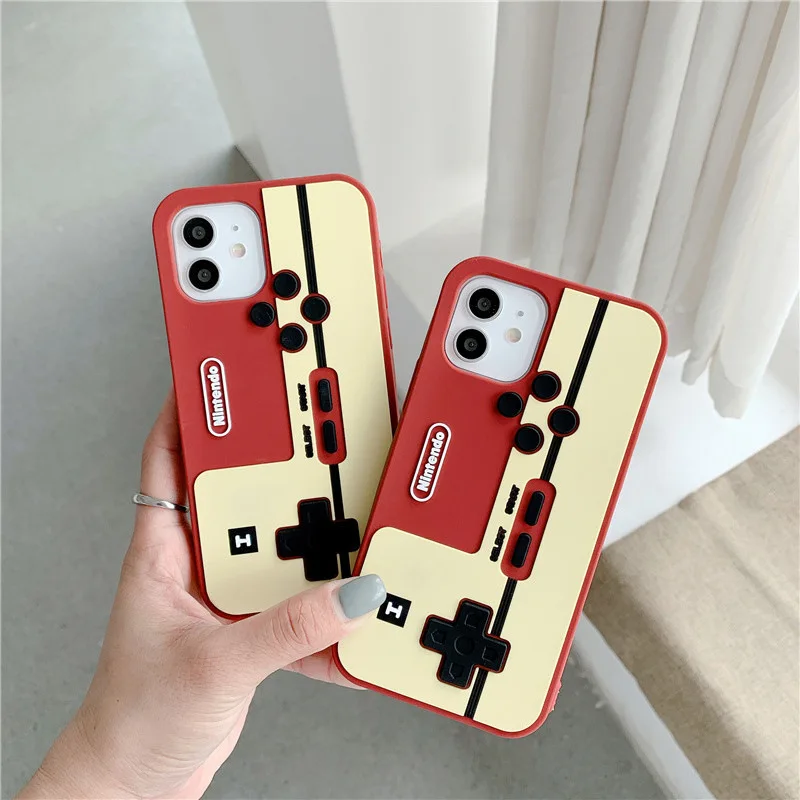 

Retro Game Design Nintendo Switch Silicone Case For iPhone 12 Pro Max 11 XR XS 8 7 6 Protect Armor Cover