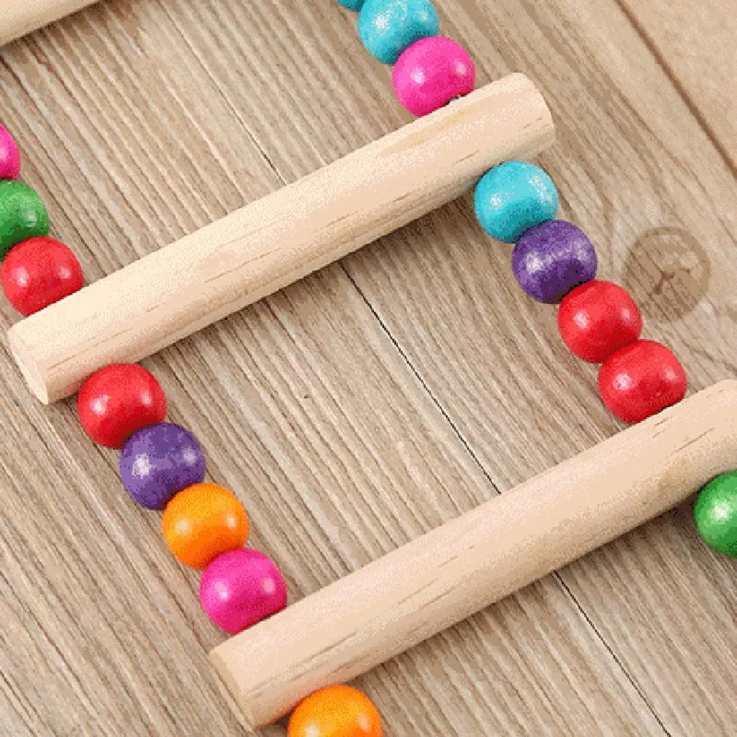 Лестница для птиц игрушка креативная Забавная красочная бусина дизайн