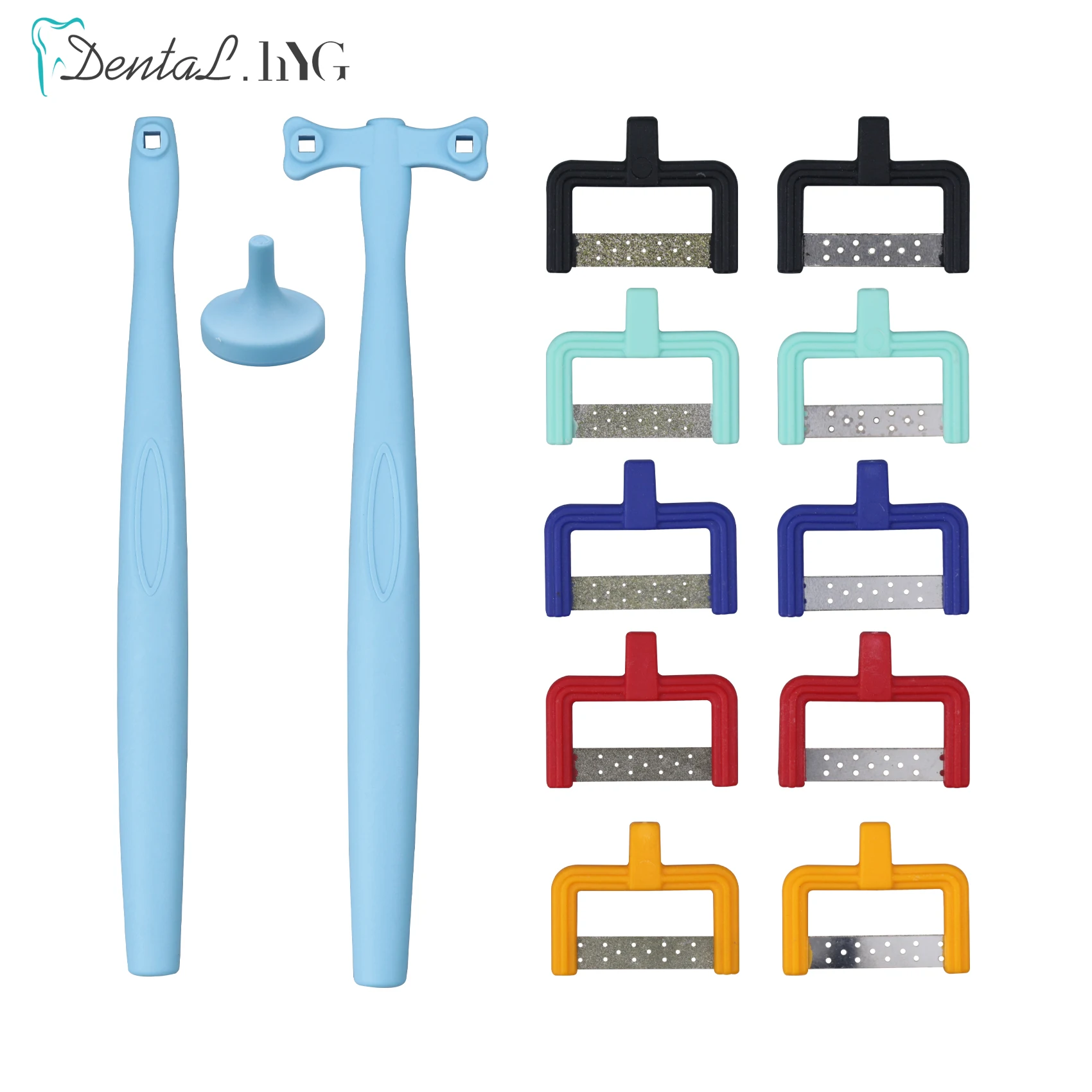 

Набор для чистки зубов с 10 полосками, ручная полировка IPR для чистки поверхности зубов, стоматологические лабораторные инструменты