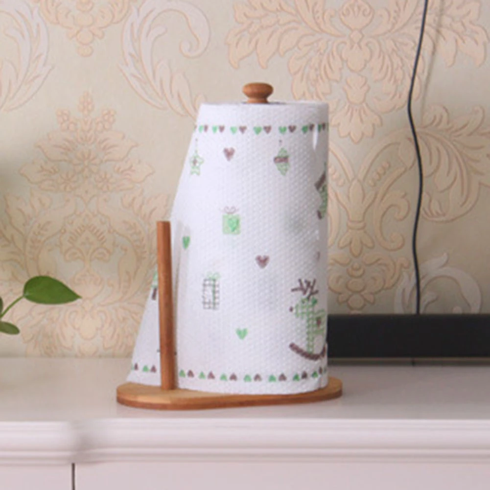 Бытовой держатель для бумаги вертикальный бумажных полотенец кухонный рулонов в