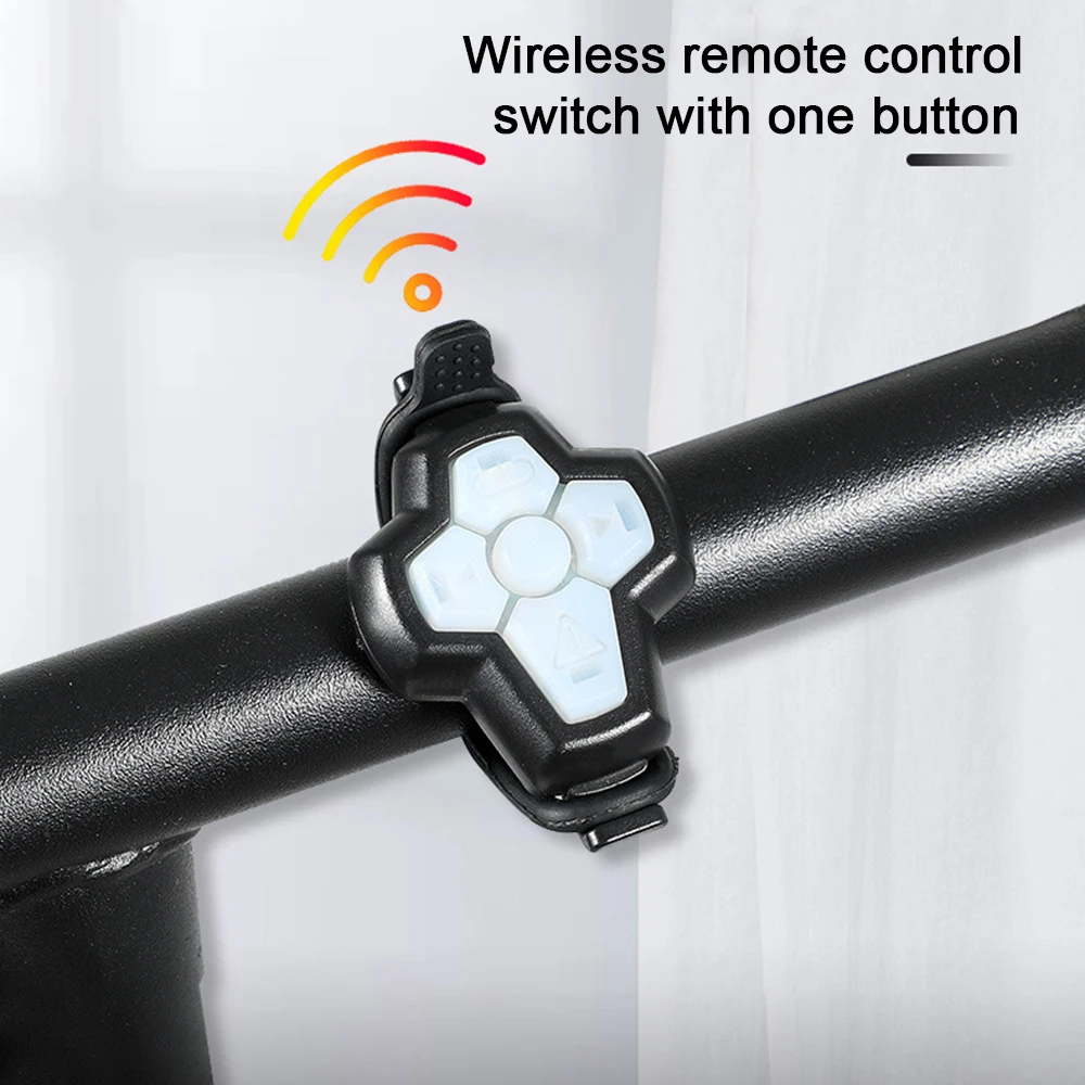 

Bicycle Wireless Remote Turn Signal Light MTB Direction Indicator Smart LED Bike Taillight USB Rechargeable Cycling Rear Lamp