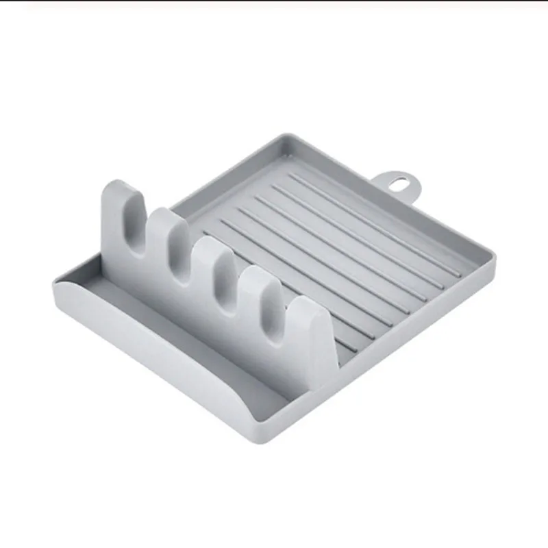 

Kitchen Spatula Rack Spoon Pad Pot Lid Storage Pad Multifunctional Non-Slip Plastic Wall Hanging Rack Tableware Storage Rack