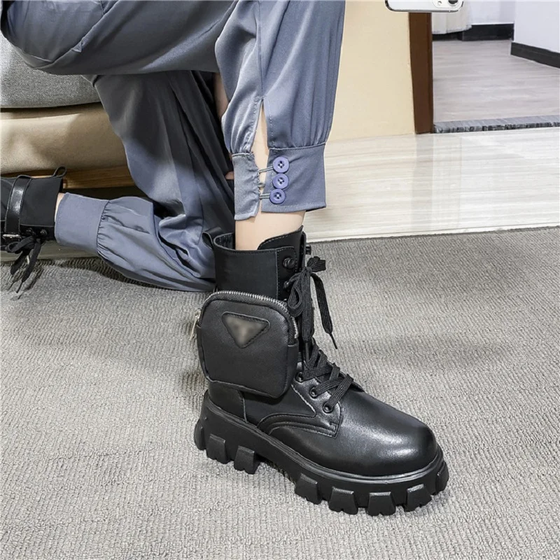 

Ботинки IPPEUM, женская обувь, женская обувь, мотоциклетные ботинки на толстой подошве, женские ботильоны, сапоги для женщин