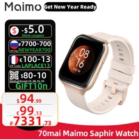 global version 70mai maimo saphir watch smart gps heart rate monitor 326 ppi amoled screen waterproof women watches for xiaomi
