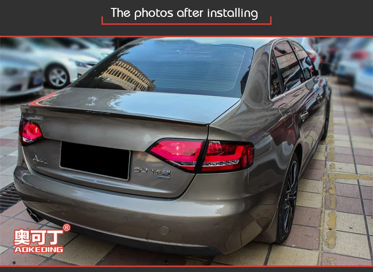 Задний фонарь для автомобиля Audi A4 B8 2009-2012 A4L светодиодная сигнальная лампа Противотуманные фары DRL дневные ходовые огни тюнинг автомобильные аксессуары