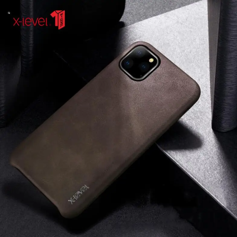 Винтажная серия X level кожаный чехол в стиле ретро для Iphone 11 Pro Max чехлы телефонов из