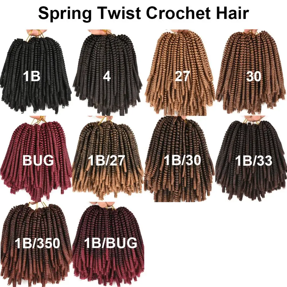 

YunRong 7Inche Synthetic Crochet Braiding Hair For Women Low Temperature Flame Retardant Fiber Crochet Hair 100g