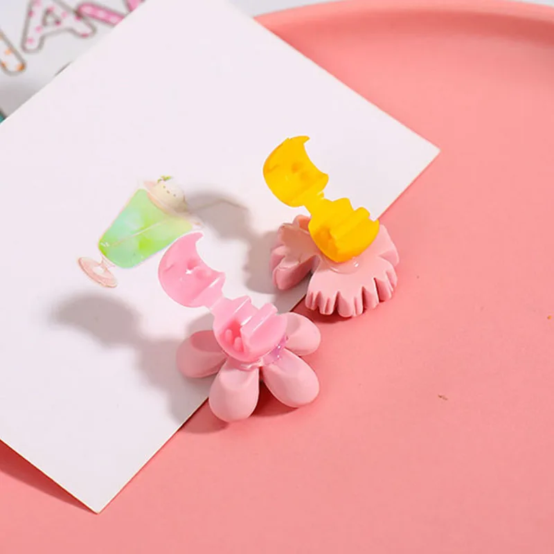 

10pcs Cute Cartoon Small Girls Colorful Hair Claws Lovely Children Hair Clips Pins Kids Baby Hair Style Claw Hair Accessories
