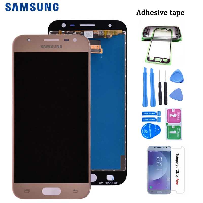 Для Samsung Galaxy J3 J330 J330F J330G ЖК-дисплей и кодирующий преобразователь сенсорного экрана в сборе J3 Pro dual sim