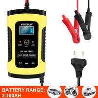 12v 6a car motorcycle lead battery charger for auto moto intelligent digital lcd display lead acid battery chargers
